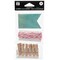 Hampton Art Studio G Banner Kit Assorted, 13 pieces, includes banner pieces, cord and paper clips, each piece is 2 5/8" tall, for home, holiday and party decor